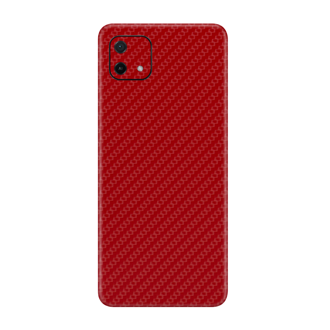 Carbon Fiber Red Skin for Oppo A16k