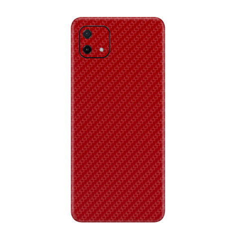 Carbon Fiber Red Skin for Oppo A16k