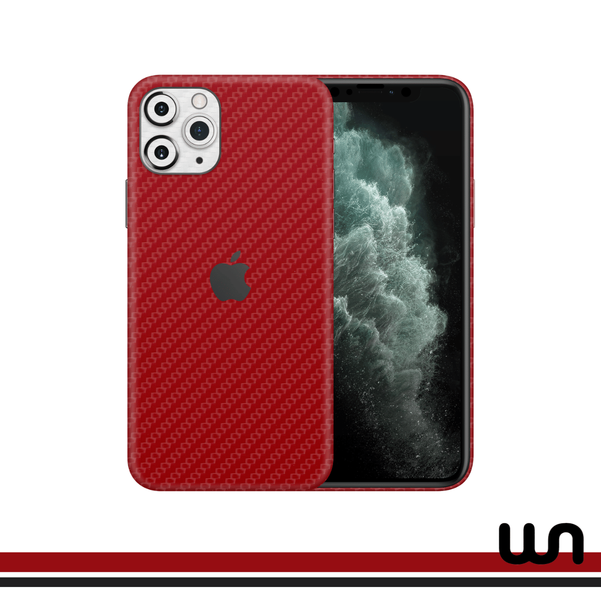 CF Red with CF White - Duotone Skins For iPhone