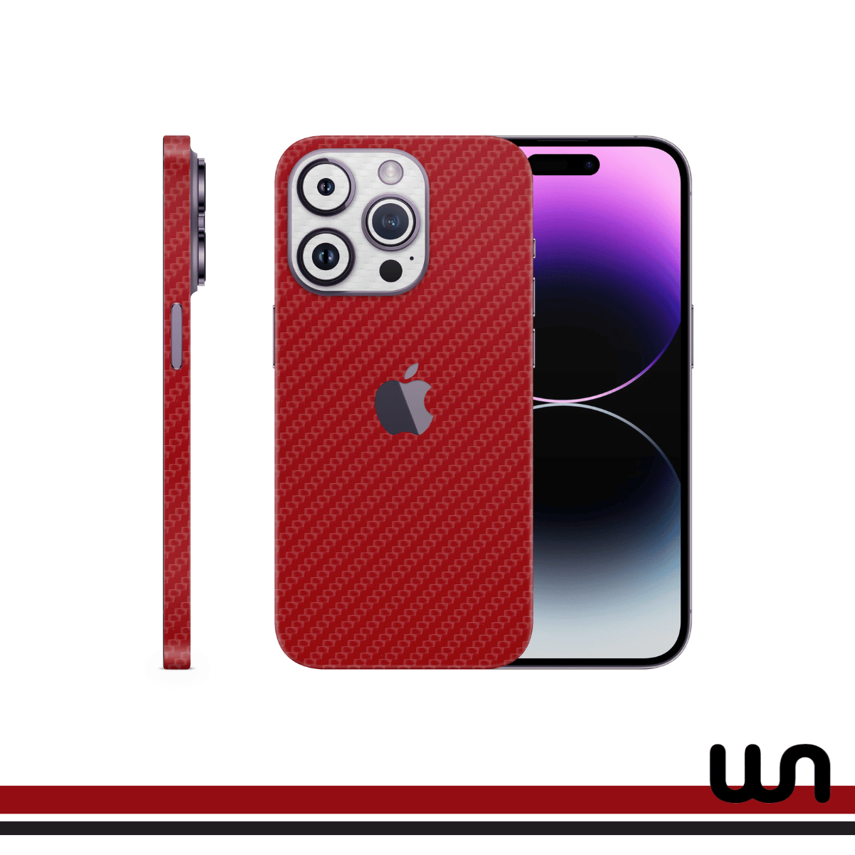 CF Red with CF White - Duotone Skins For iPhone