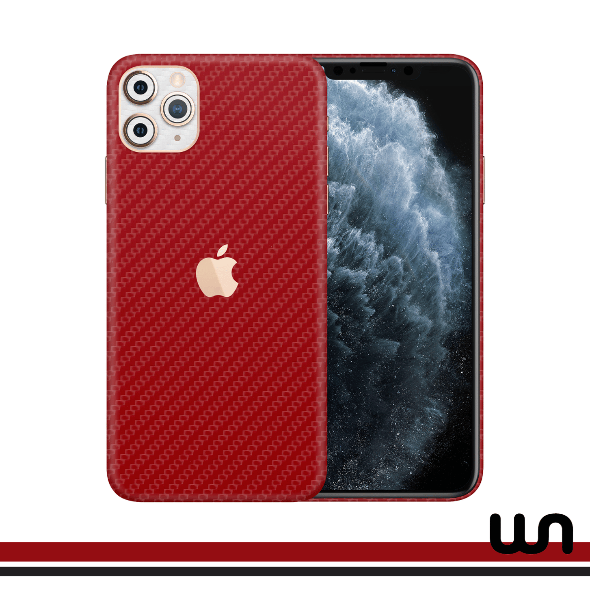 CF Red with CF White - Duotone Skins For iPhone