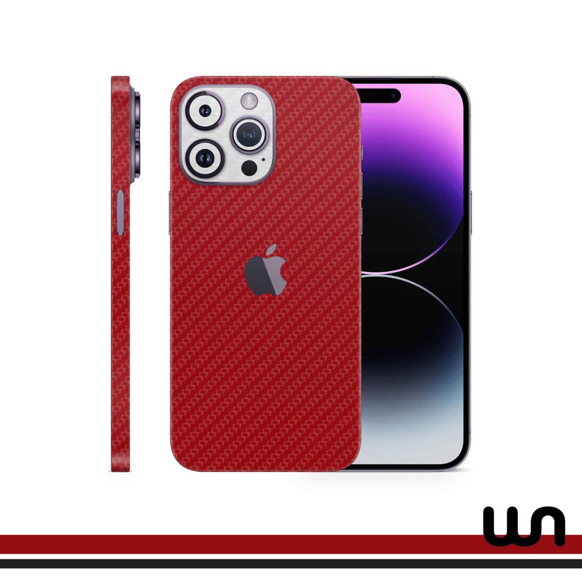 CF Red with CF White - Duotone Skins For iPhone