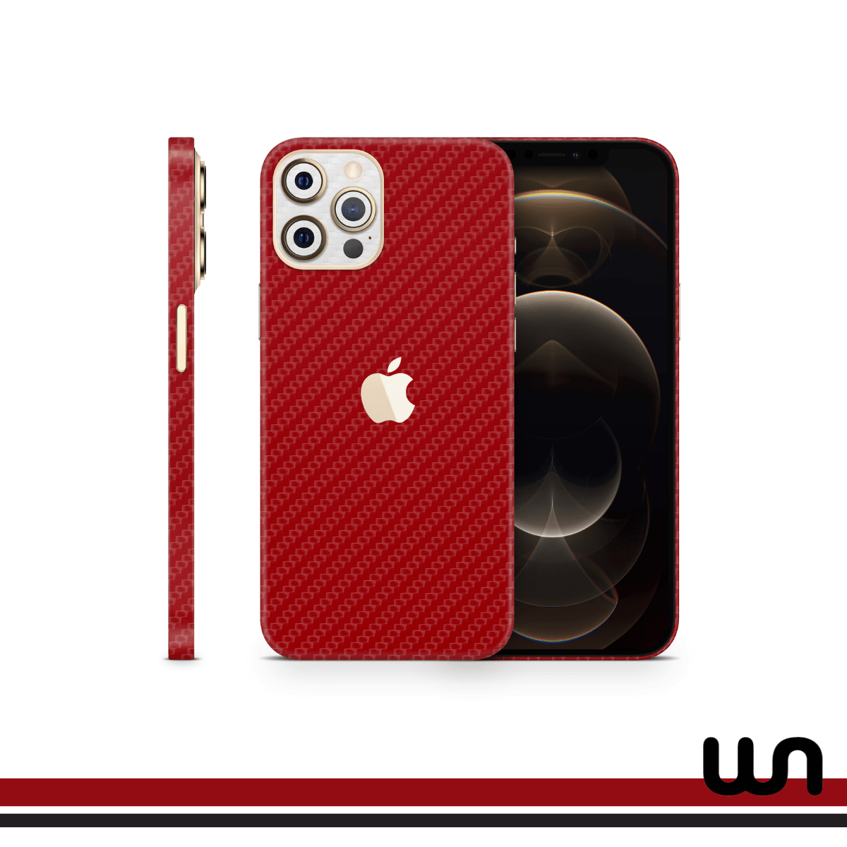 CF Red with CF White - Duotone Skins For iPhone