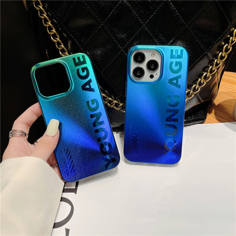 Laser Gradient Young Age Case For iPhone