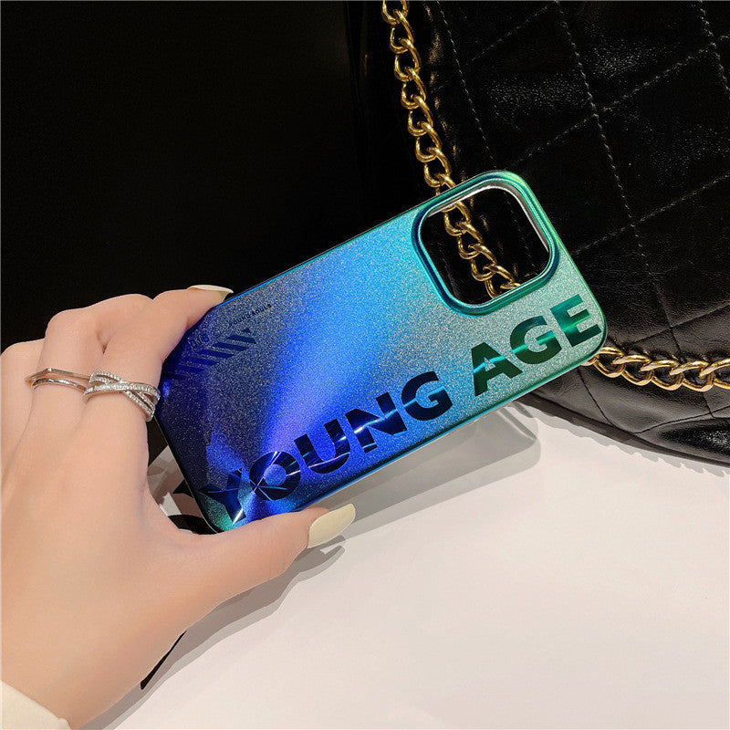 Laser Gradient Young Age Case For iPhone