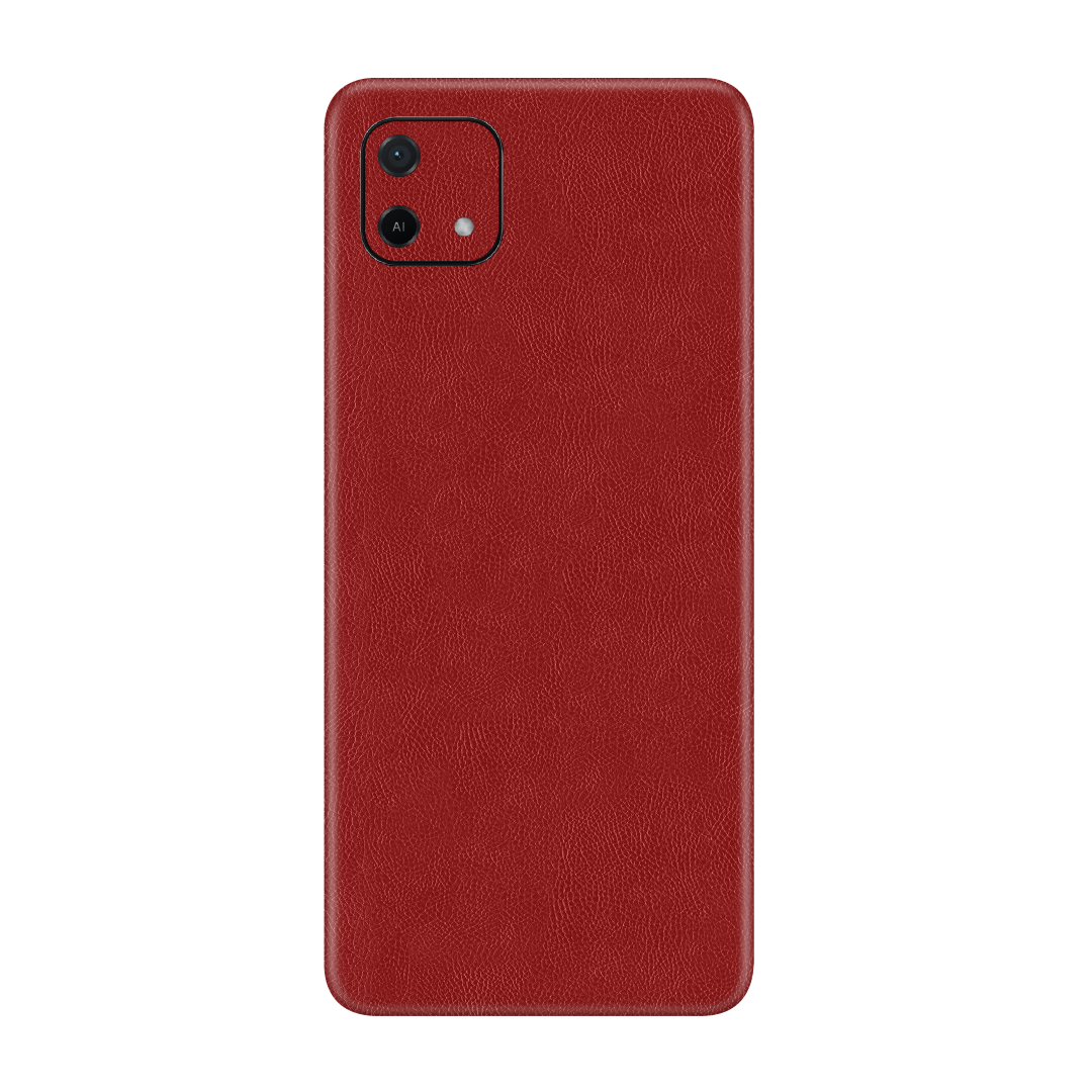 Cowhide Red Skin for Oppo A16k